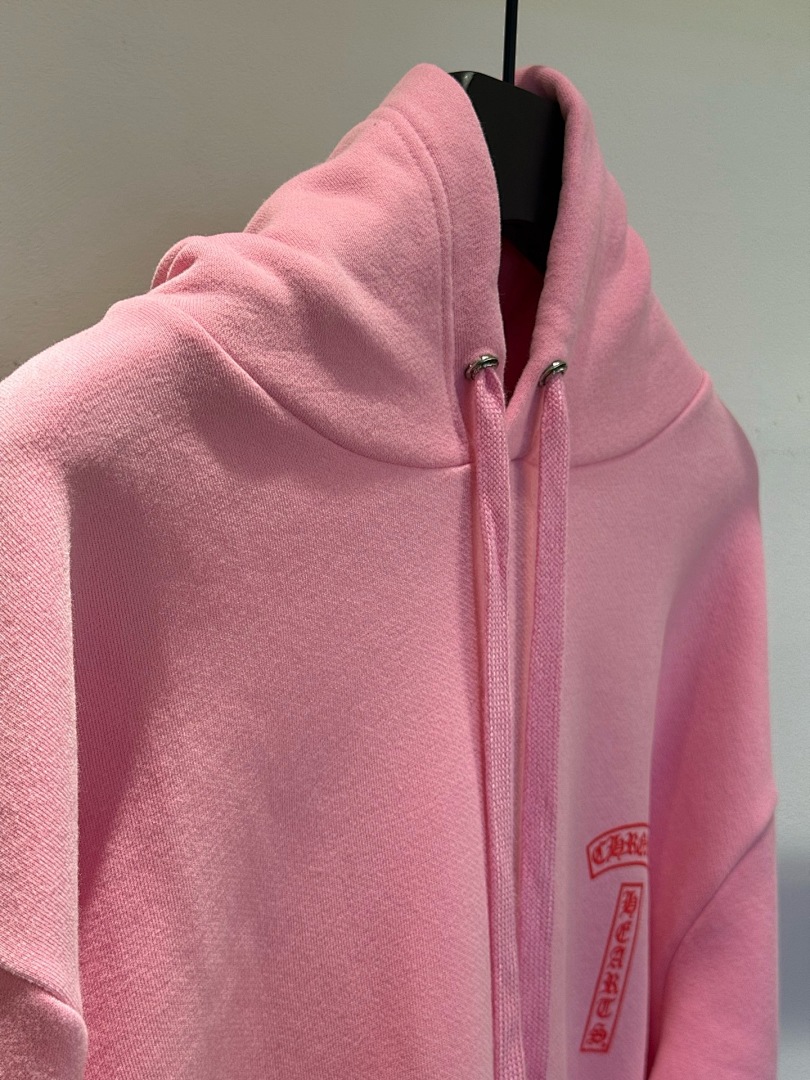 Chanel Chrome Hearts Pink Hoodie - Image 6