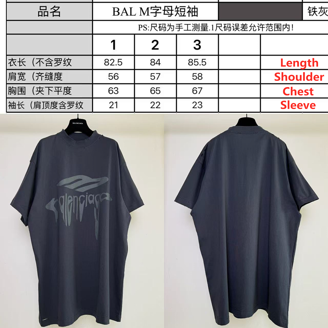 Balenciaga Balenciag 3B Liquefied Tee - Image 2
