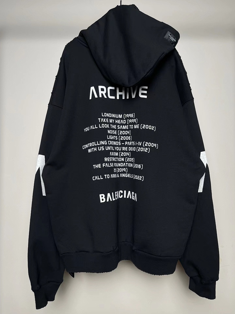 Balenciaga SOLD OUT BALENCIAG MUSIC | ARCHIVE SERIES CONNECTED ZIP-UP - Image 3