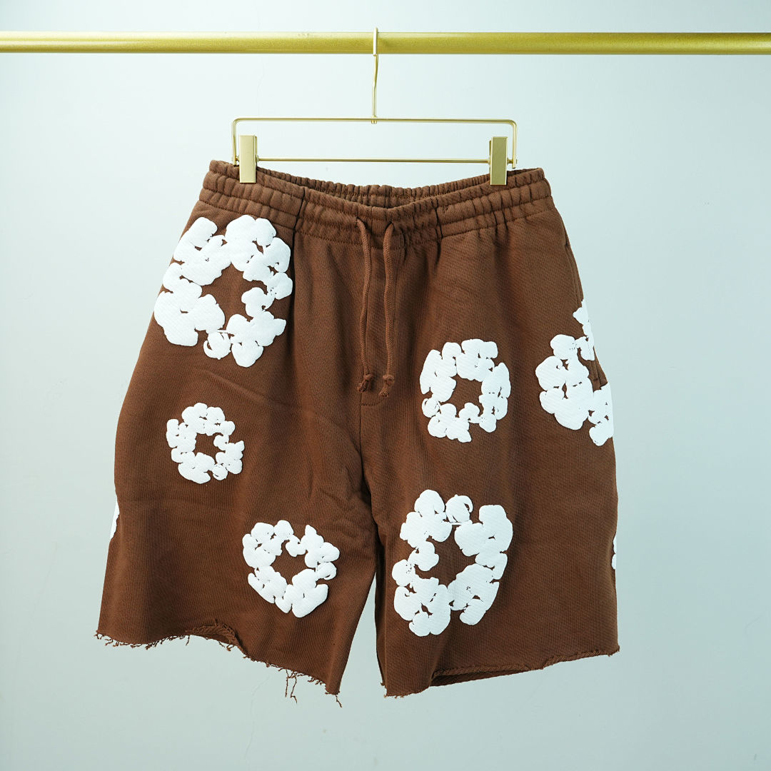 Other 190 Denim Tears The Cotton Wreath Shorts (Brown) - Image 3