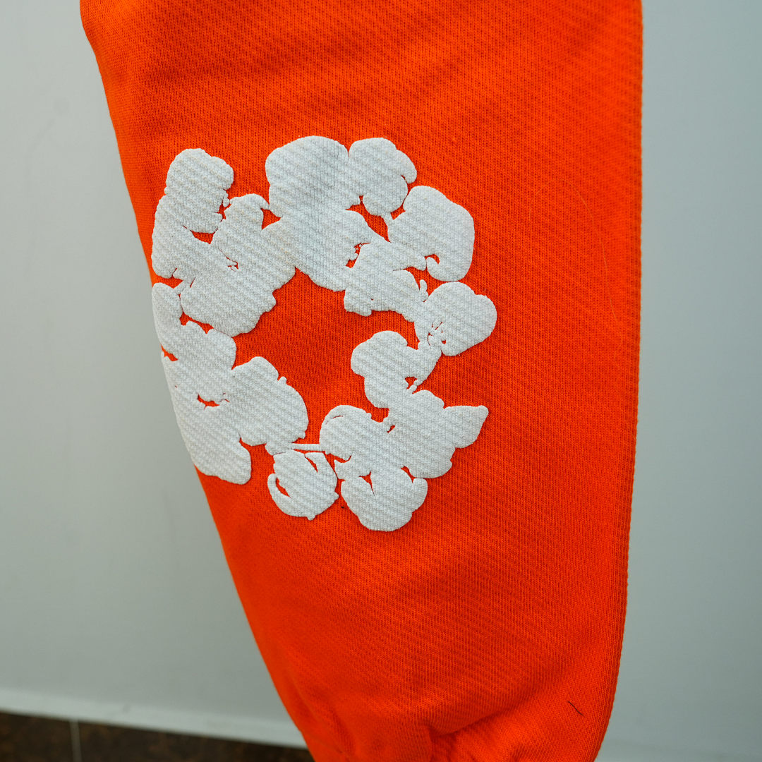 Other 250 Denim Tears The Cotton Wreath Sweatpants (Orange) - Image 10