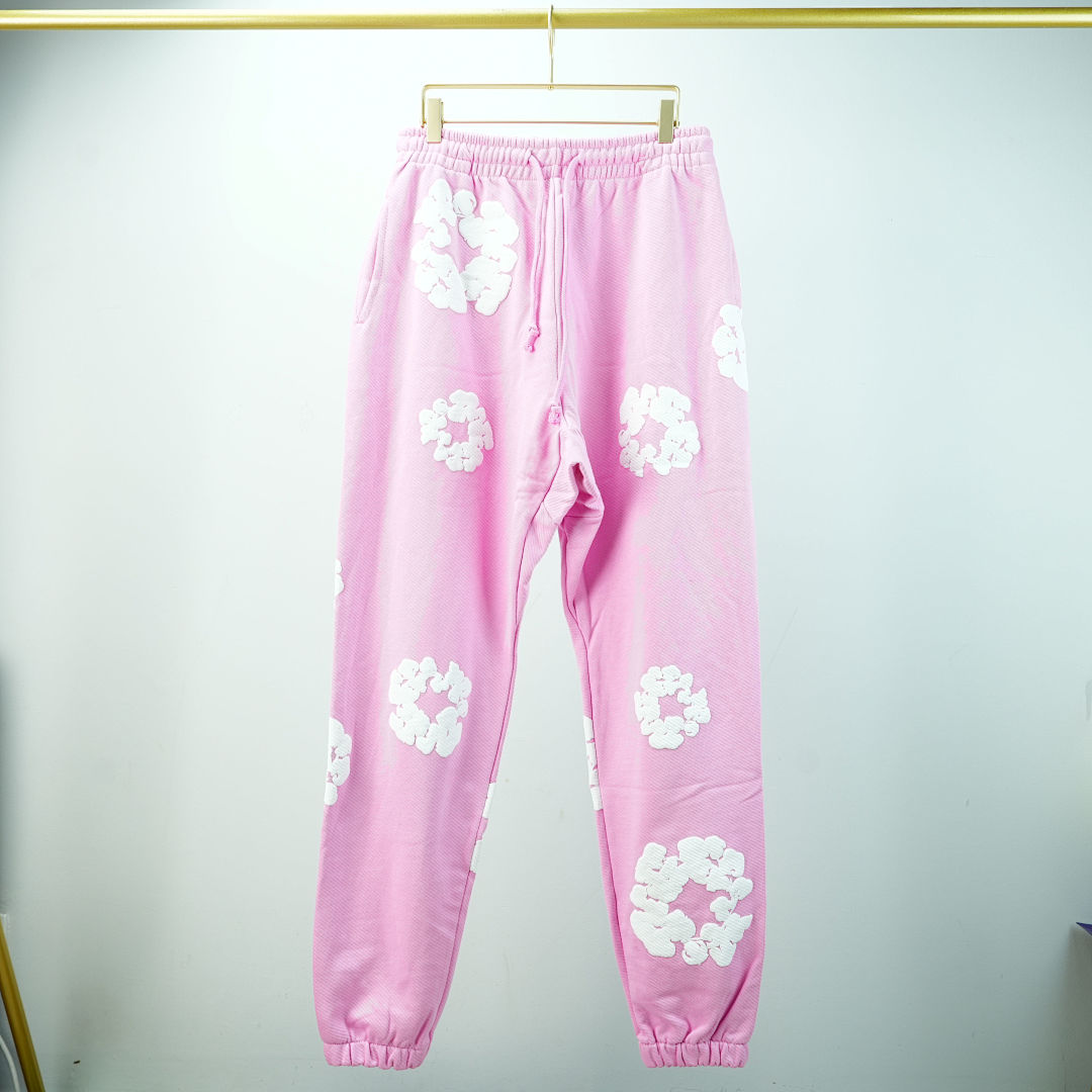 Other 250 Denim Tears The Cotton Wreath Sweatpants (Pink) - Image 5