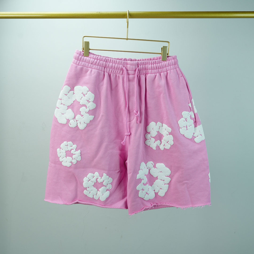 Other 190 Denim Tears The Cotton Wreath Shorts (Pink) - Image 3