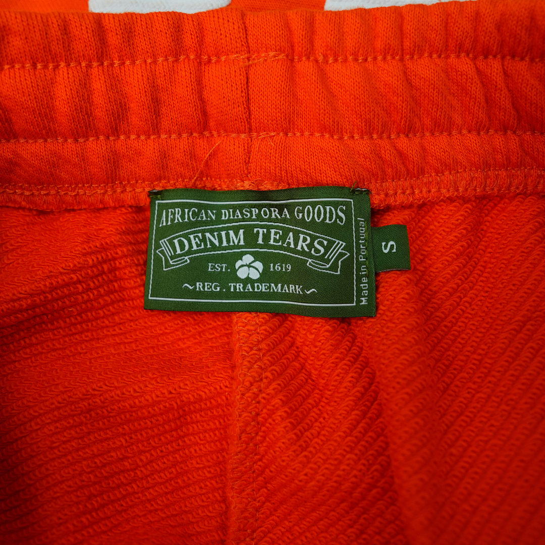 Other 250 Denim Tears The Cotton Wreath Sweatpants (Orange) - Image 6