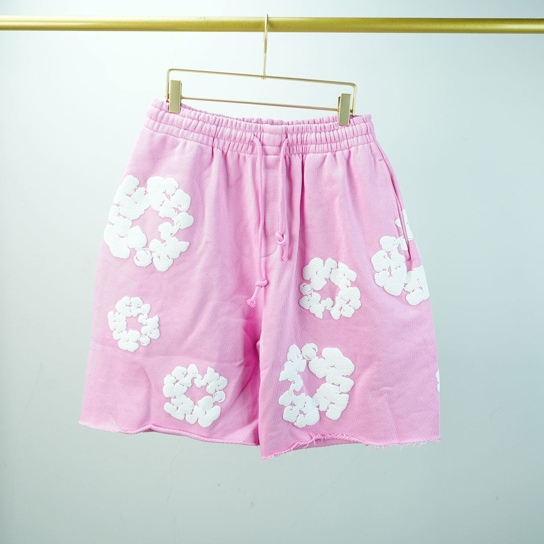 Other 190 Denim Tears The Cotton Wreath Shorts (Pink) - Image 4