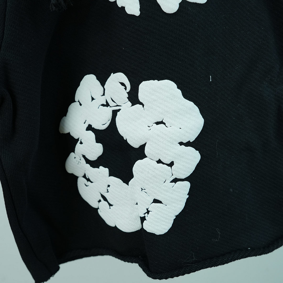 Other 190 Denim Tears The Cotton Wreath Shorts (Black) - Image 13