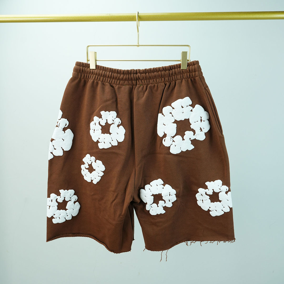 Other 190 Denim Tears The Cotton Wreath Shorts (Brown) - Image 13