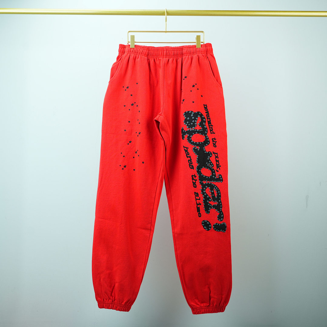 Other Sp5Der P*NK V2 Sweatpant (Red) - Image 8