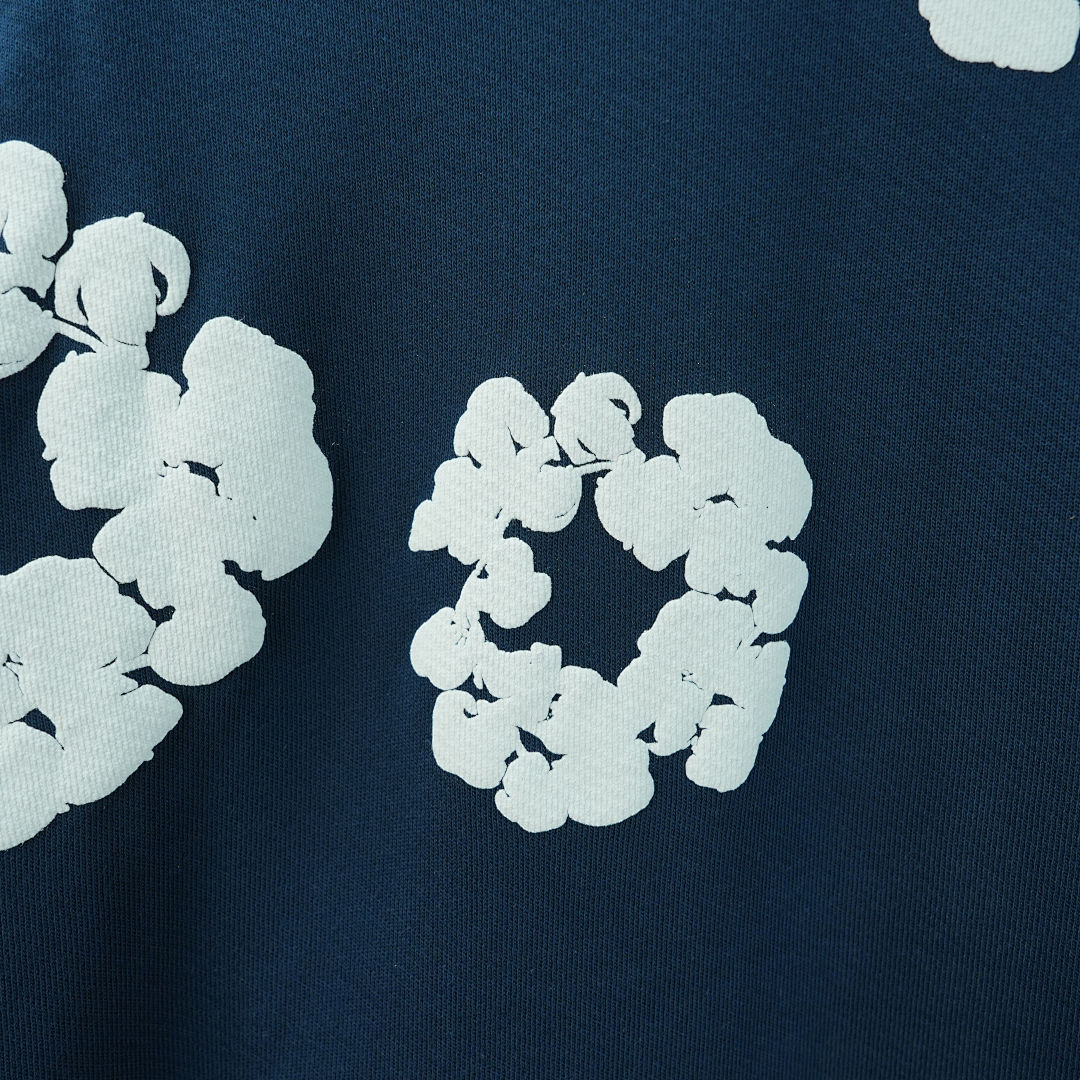 Other 275 Denim Tears The Cotton Wreath Sweatshirt (Navy) - Image 8