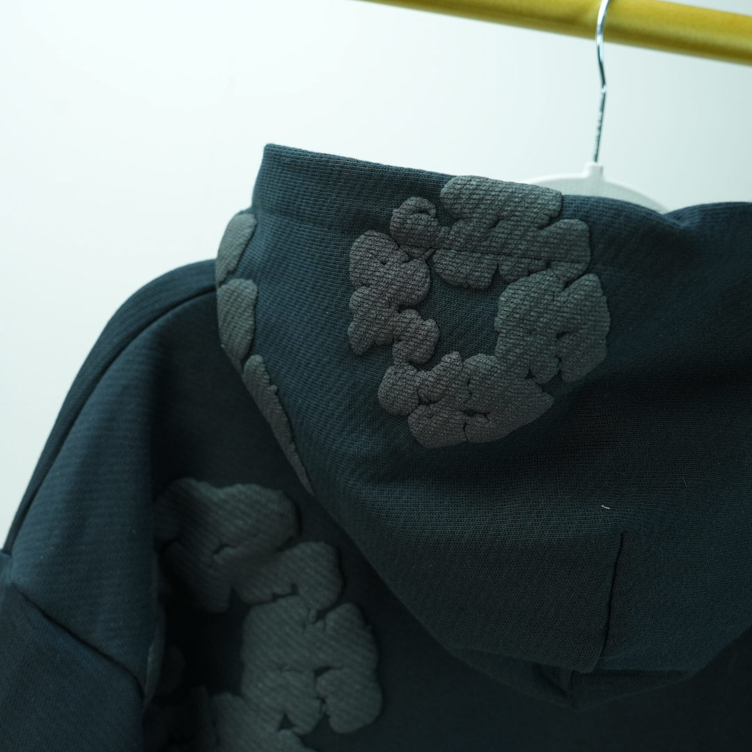 Other 275 Denim Tears Cotton Wreath Hoodie Black Monochrome - Image 13