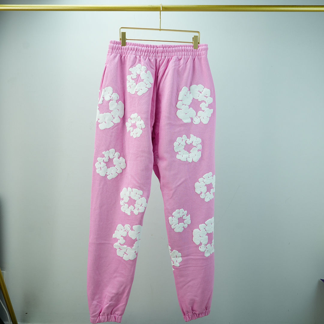 Other 250 Denim Tears The Cotton Wreath Sweatpants (Pink) - Image 12