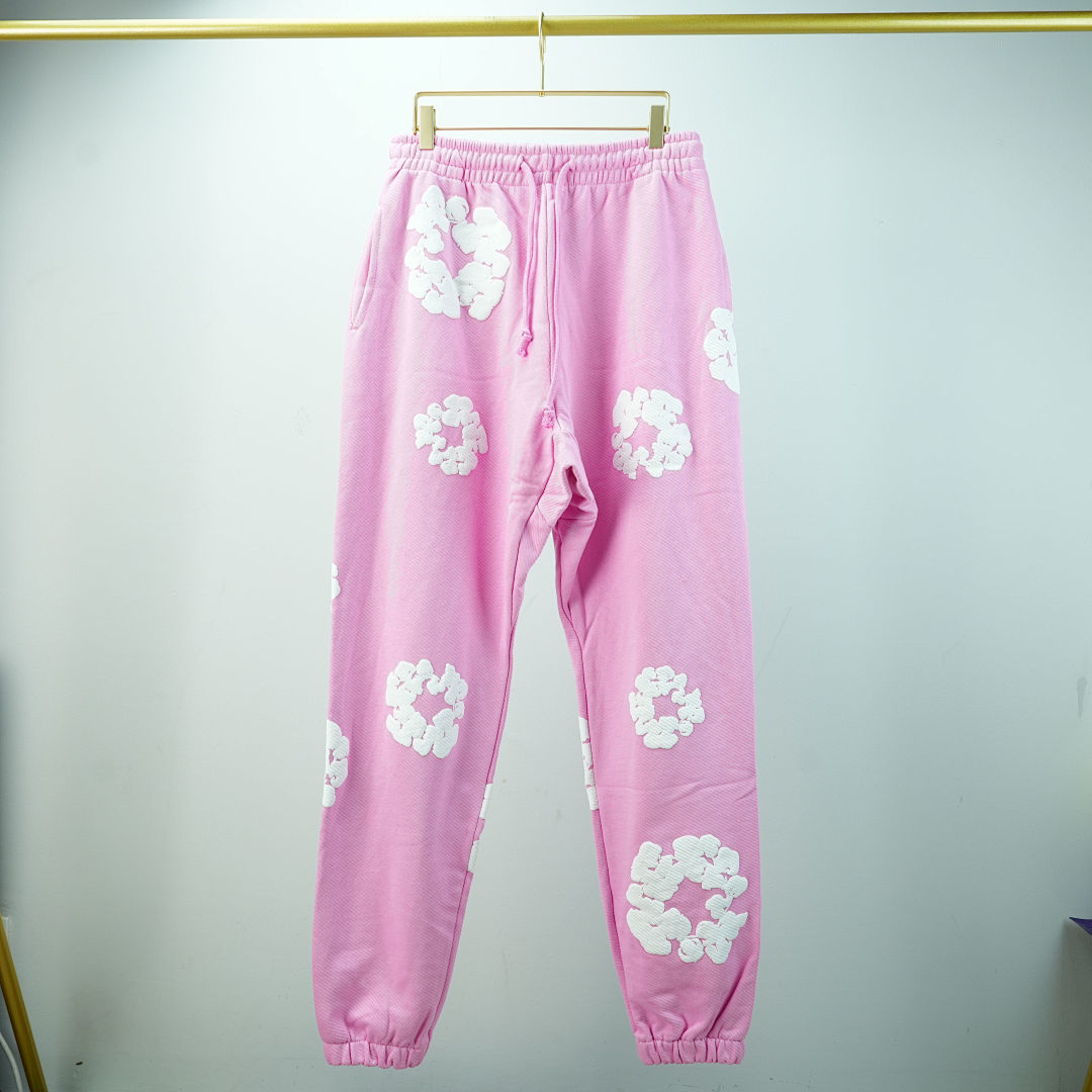 Other 250 Denim Tears The Cotton Wreath Sweatpants (Pink) - Image 4