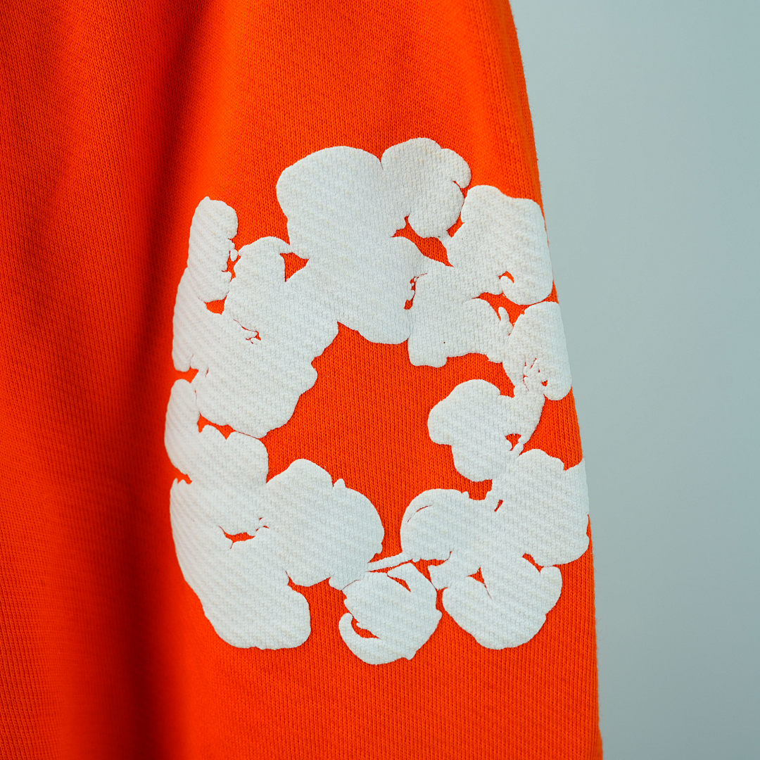 Other 250 Denim Tears The Cotton Wreath Sweatpants (Orange) - Image 8