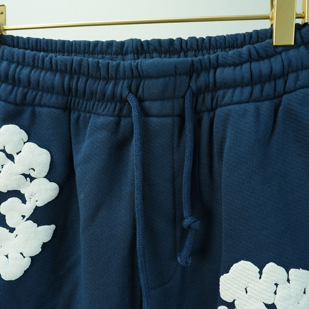 Other 190 Denim Tears The Cotton Wreath Shorts (Navy) - Image 10