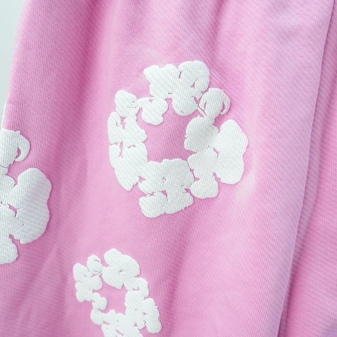 Other 190 Denim Tears The Cotton Wreath Shorts (Pink) - Image 15