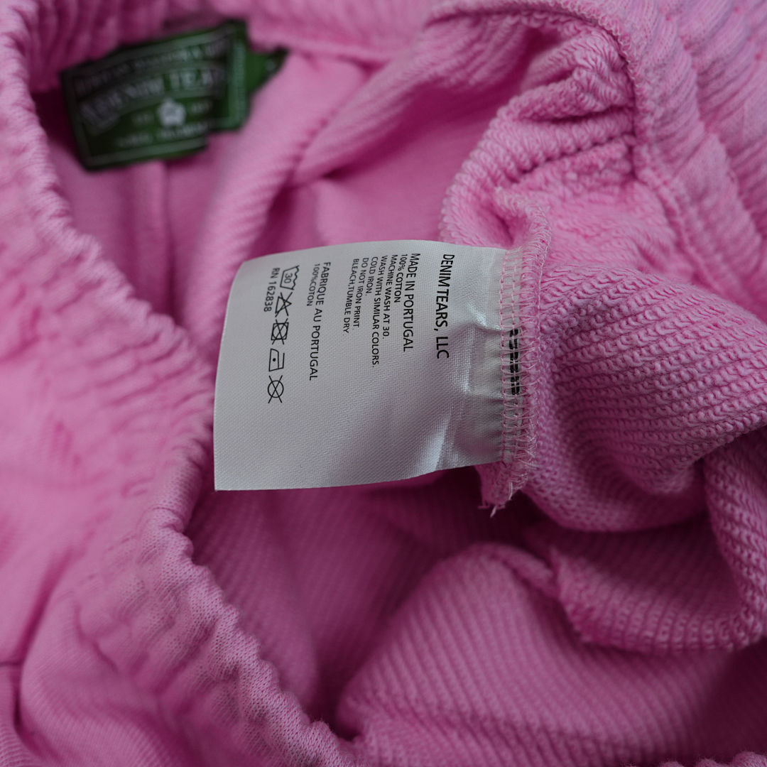 Other 190 Denim Tears The Cotton Wreath Shorts (Pink) - Image 16
