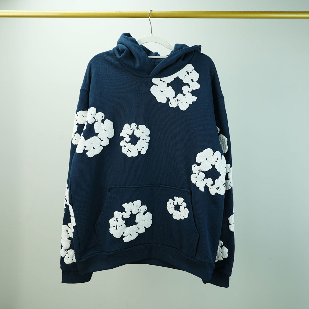 Other 275 Denim Tears The Cotton Wreath Sweatshirt (Navy) - Image 5