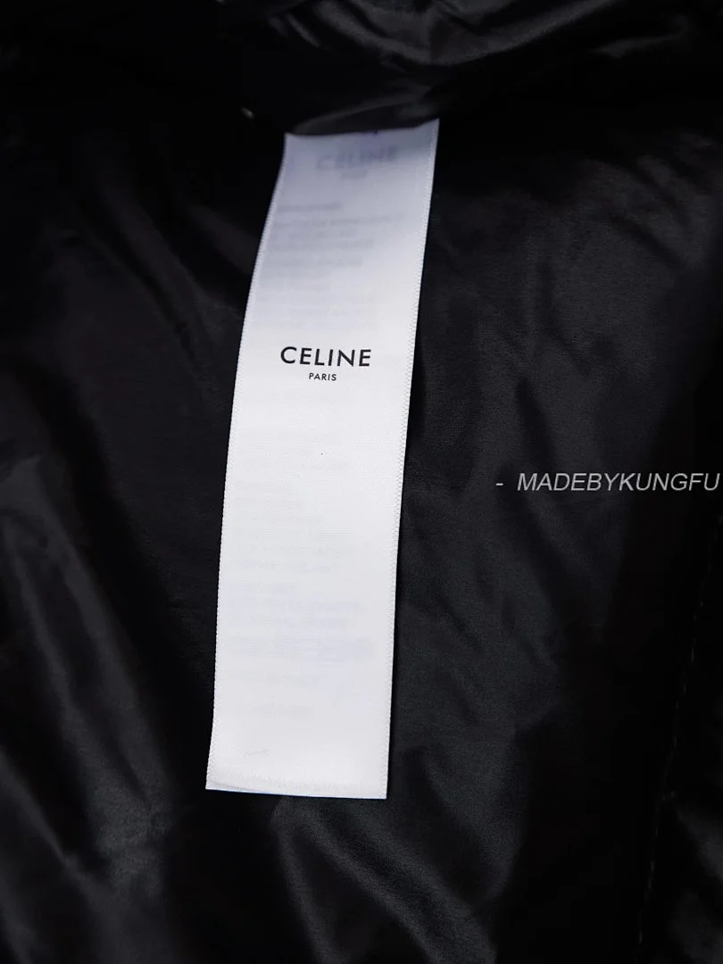 CELINE (by Hedi Slimane) Puffer Jacket in Light Nylon – Black (4)