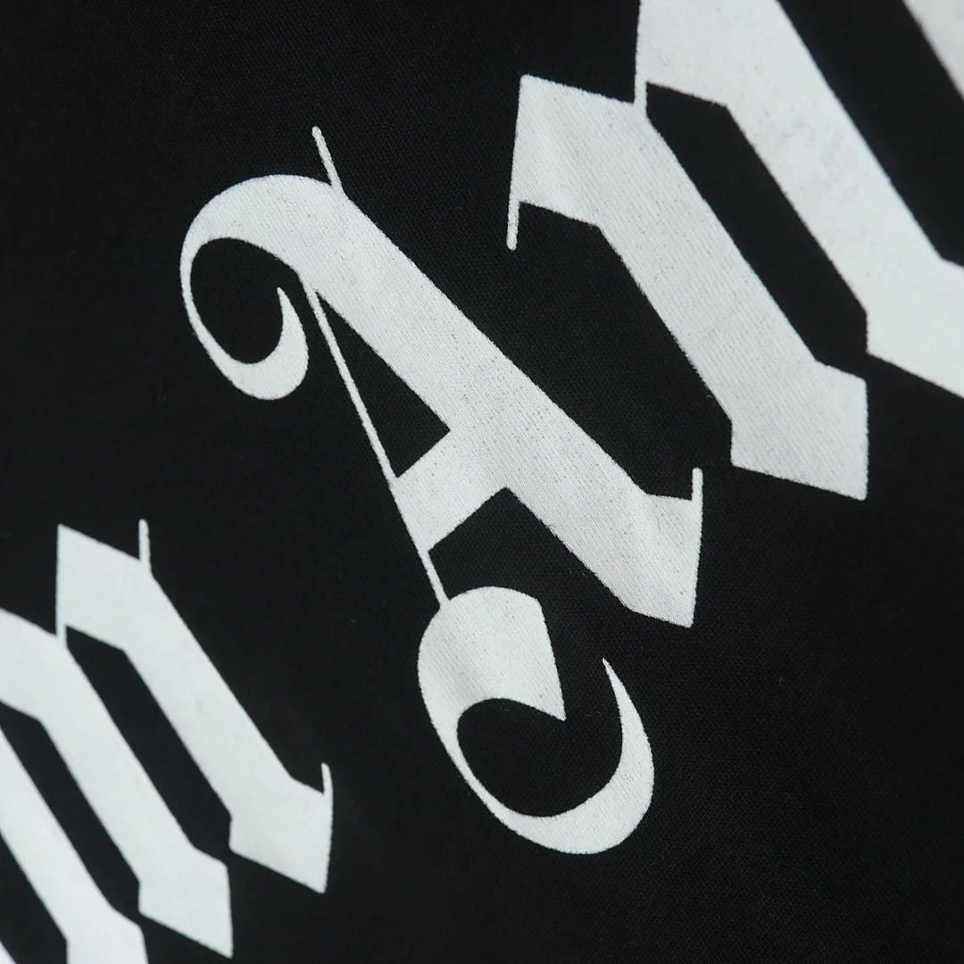 Palm Angels - Logo classique sur le t-shirt, coloris Black, vue 24