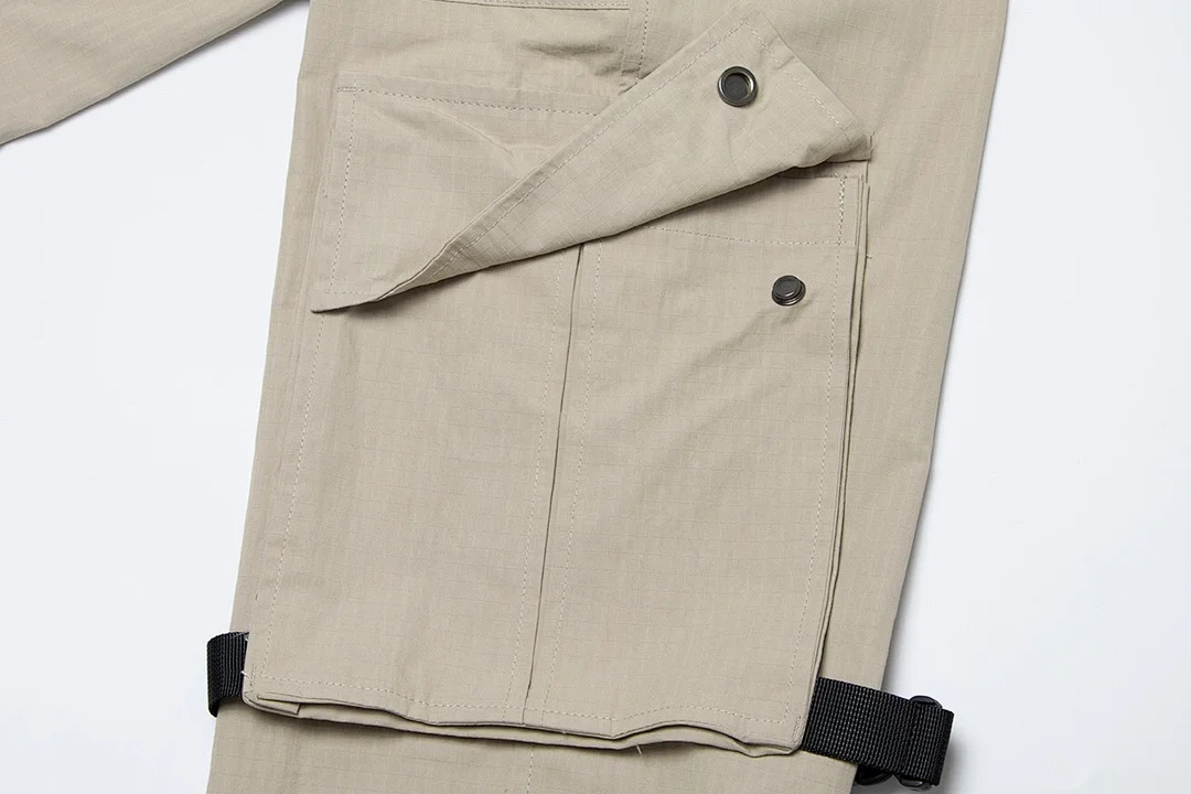 Off-White Diag Tab Cotton Cargo Pants / Buckle-Fastened Cargo Pants Farfetch – Beige (8)