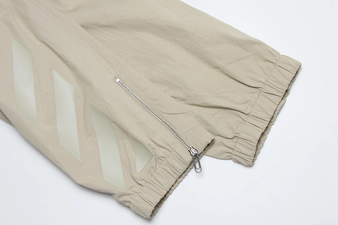 Off-White Diag Tab Cotton Cargo Pants / Buckle-Fastened Cargo Pants Farfetch – Beige (7)