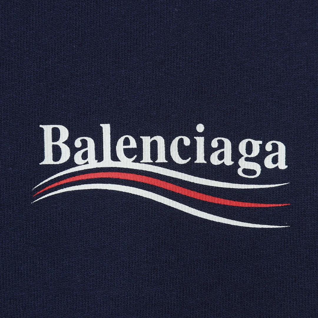 Balenciaga Political Campaign Hoodie – Navy / Pacific Blue (5)