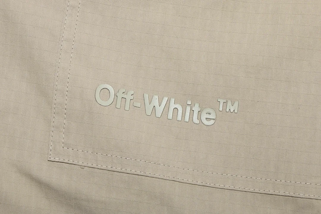Off-White Diag Tab Cotton Cargo Pants / Buckle-Fastened Cargo Pants Farfetch – Beige (4)