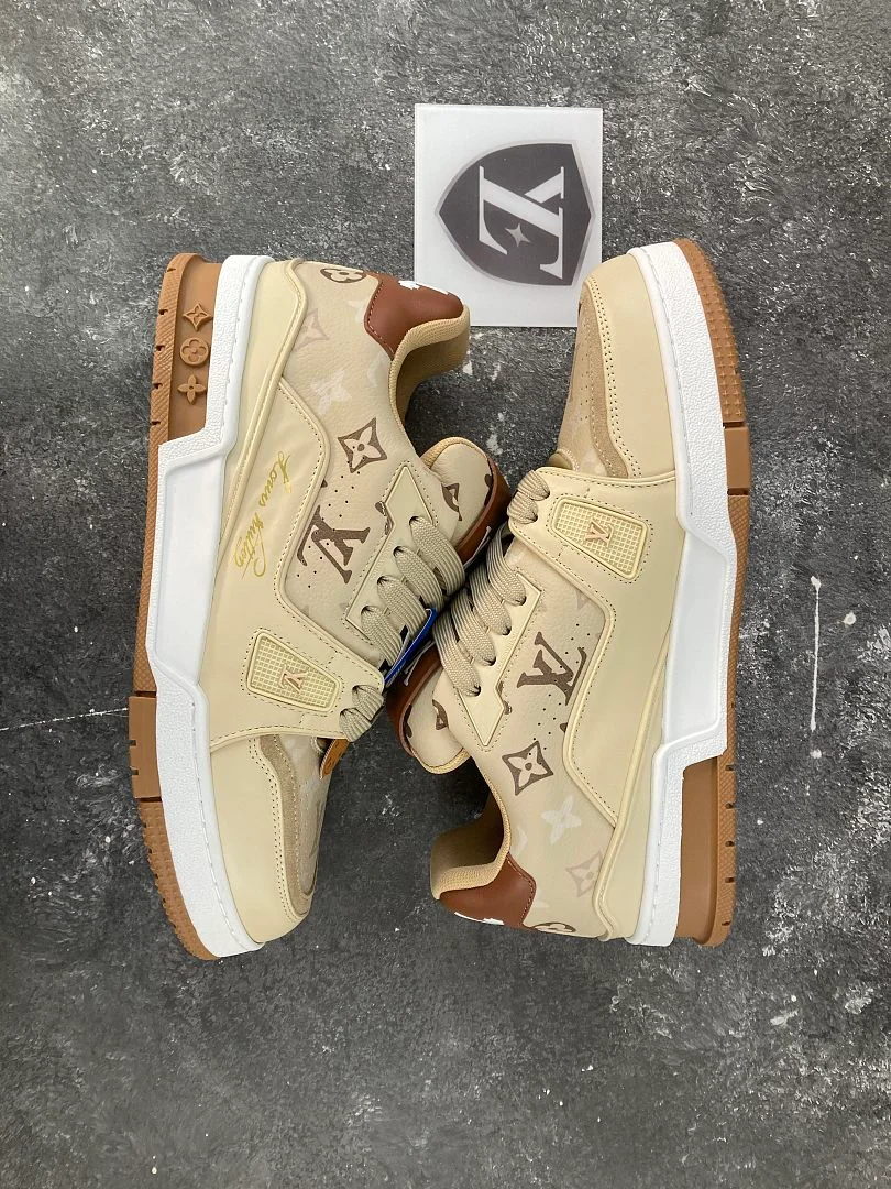 Louis Vuitton - LV Trainer Sneaker (Brown / Beige / White)