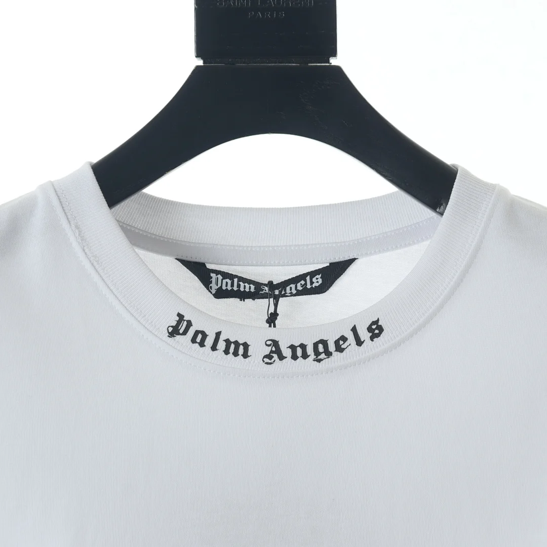 Palm Angels - Logo classique sur le t-shirt, coloris Black, vue 6