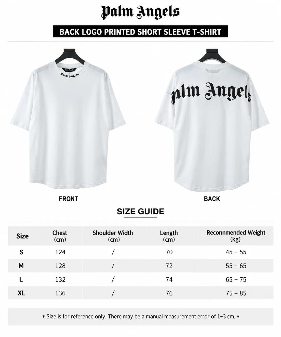 Palm Angels - Logo classique sur le t-shirt, coloris Black, vue 5