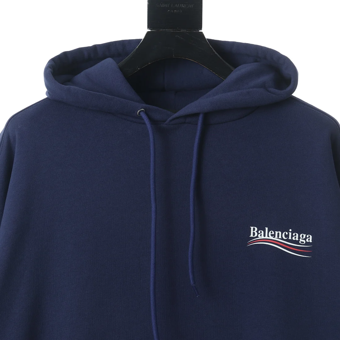 Balenciaga Political Campaign Hoodie – Navy / Pacific Blue (4)