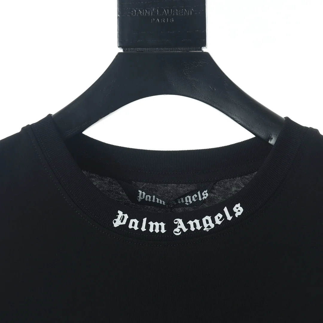 Palm Angels - Logo classique sur le t-shirt, coloris Black, vue 18