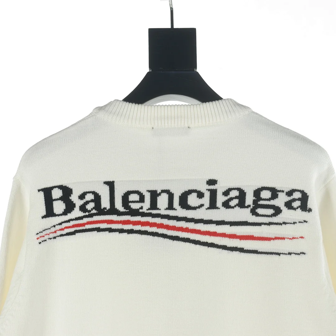 Balenciaga Political Campaign Knit Sweater (Pull en maille avec logo de campagne politique) – Black (2)