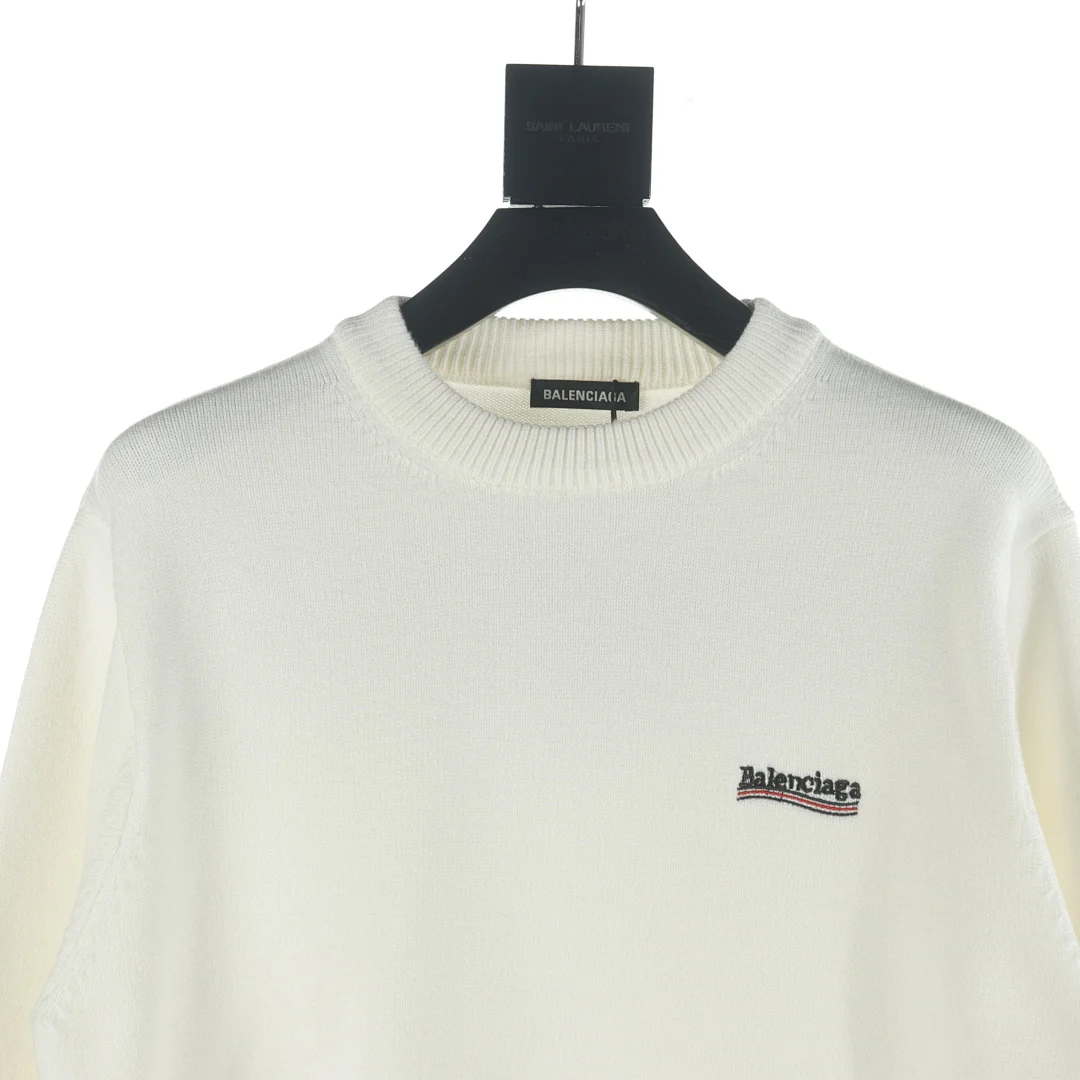 Balenciaga Political Campaign Knit Sweater (Pull en maille avec logo de campagne politique) – Black (6)
