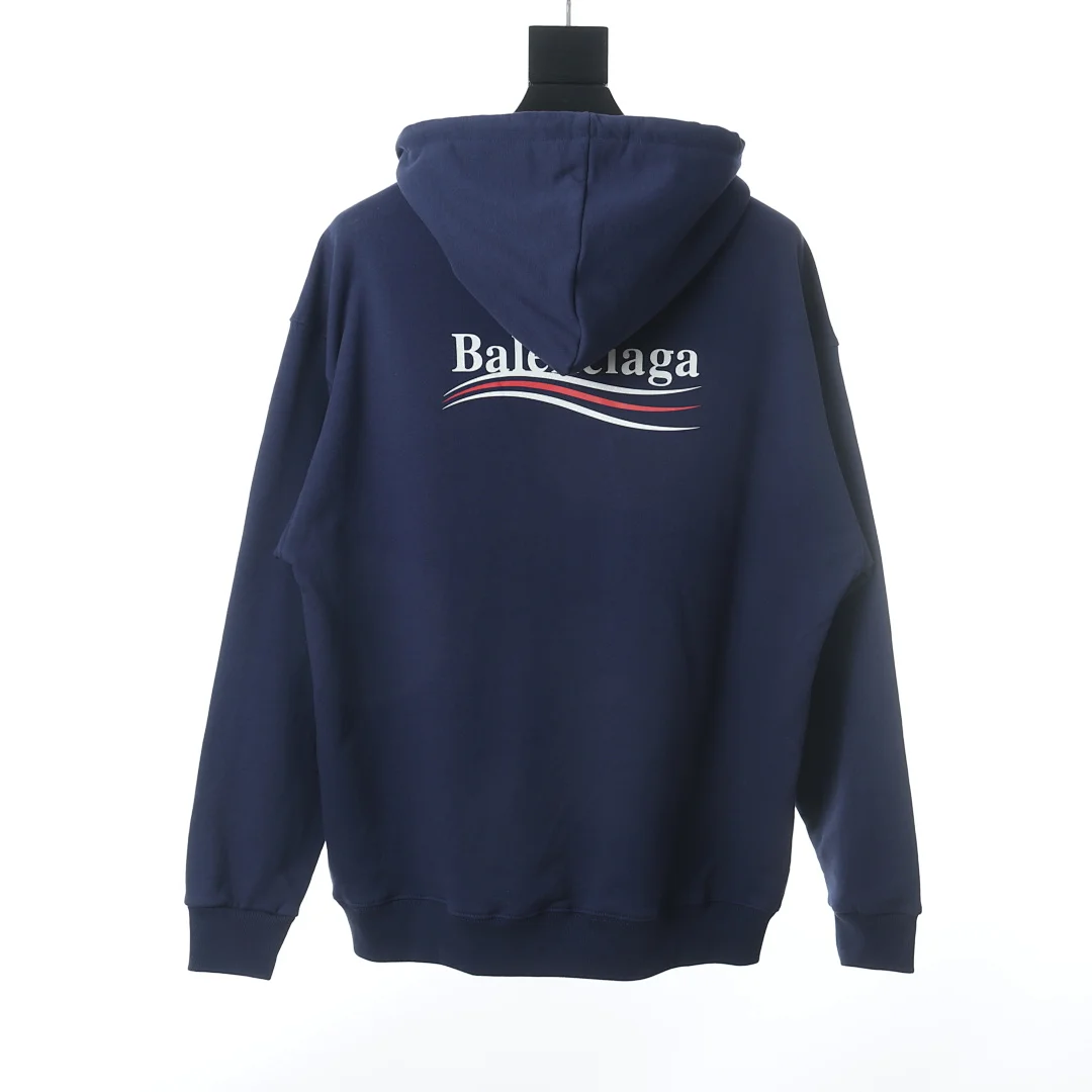 Balenciaga Political Campaign Hoodie – Navy / Pacific Blue (8)