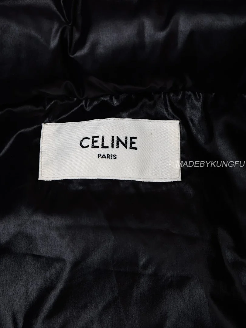 CELINE (by Hedi Slimane) Puffer Jacket in Light Nylon – Black (8)