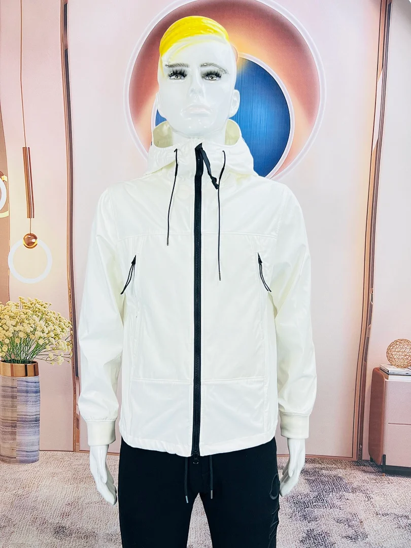 C.P. Company C.P. Shell-R Goggle Jacket – Gauze White (Gauze White)